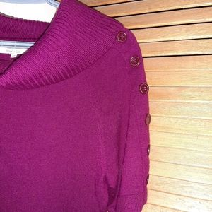RW&CO Rasberry Cowl Neck Sweater